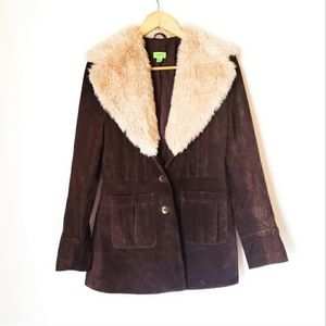 John Carlisle | 100% Leather Fur Collar Jacket